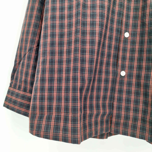ユアン YUAN 日本製 ロングスリーブコットンチェックシャツ メンズ S/M