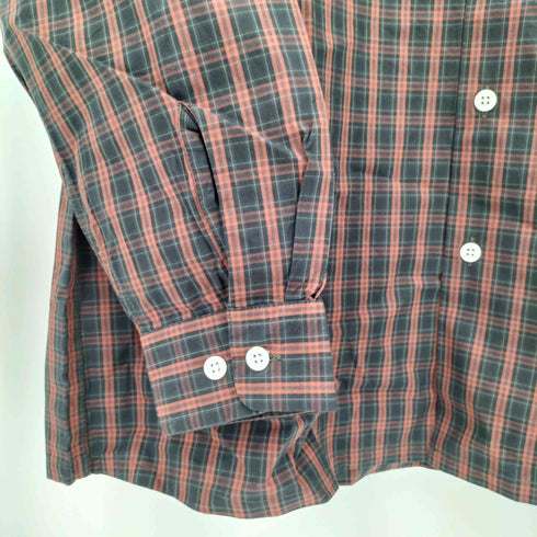 ユアン YUAN 日本製 ロングスリーブコットンチェックシャツ メンズ S/M