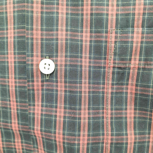 ユアン YUAN 日本製 ロングスリーブコットンチェックシャツ メンズ S/M