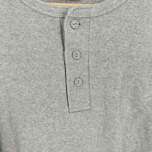 アヴィレックス AVIREX DAILY HENRY NECK L/S T-SHIRTS リブ ヘンリーネック カットソー メンズ import:XL