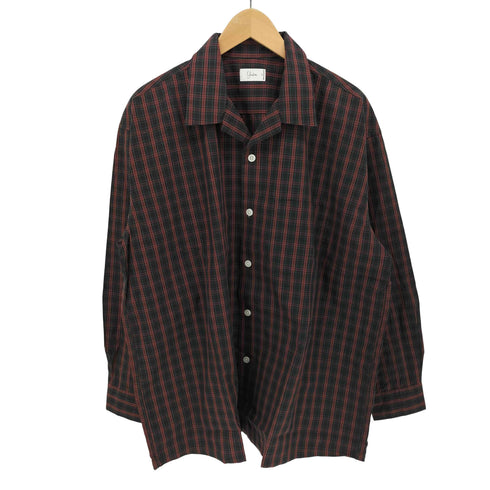 ユアン YUAN 日本製 ロングスリーブコットンチェックシャツ メンズ S/M