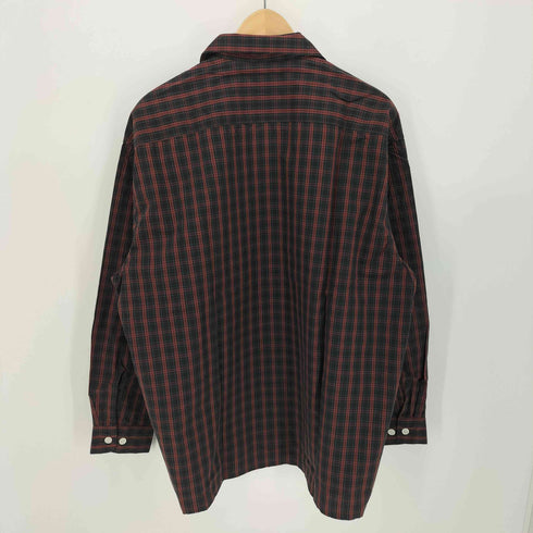 ユアン YUAN 日本製 ロングスリーブコットンチェックシャツ メンズ S/M