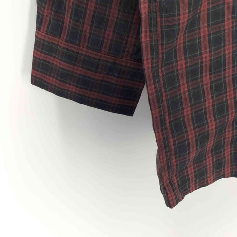 ユアン YUAN 日本製 ロングスリーブコットンチェックシャツ メンズ S/M