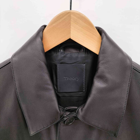 セオリー theory ラムレザー シャツ ブルゾン メンズ import:XS