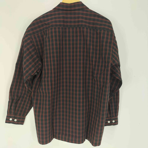 ユアン YUAN 日本製 ロングスリーブコットンチェックシャツ メンズ S/M