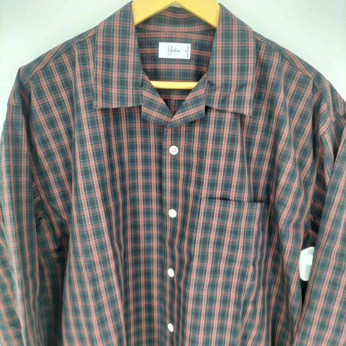 ユアン YUAN 日本製 ロングスリーブコットンチェックシャツ メンズ S/M