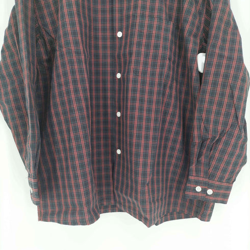 ユアン YUAN 日本製 ロングスリーブコットンチェックシャツ メンズ S/M