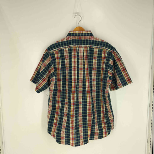 ユアン YUAN 日本製 2ポケットショートスリーブチェックシャツ メンズ S/M