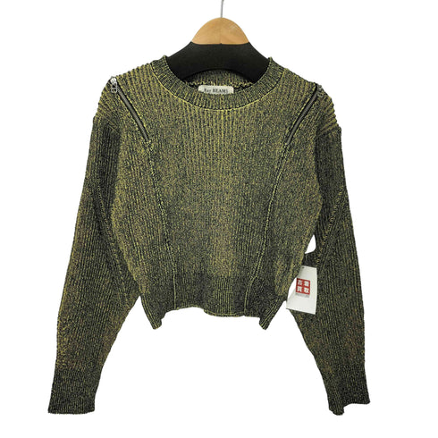 レイビームス Ray BEAMS 24AW メランジ ショルダー ジップ ニット レディース