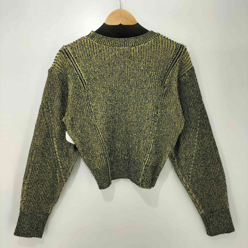 レイビームス Ray BEAMS 24AW メランジ ショルダー ジップ ニット レディース