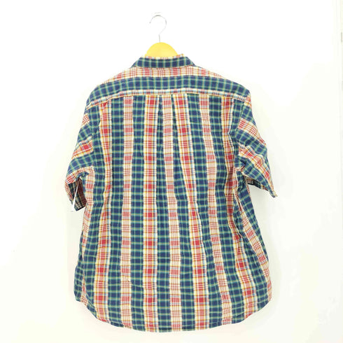 ユアン YUAN 日本製 2ポケットショートスリーブチェックシャツ メンズ S/M