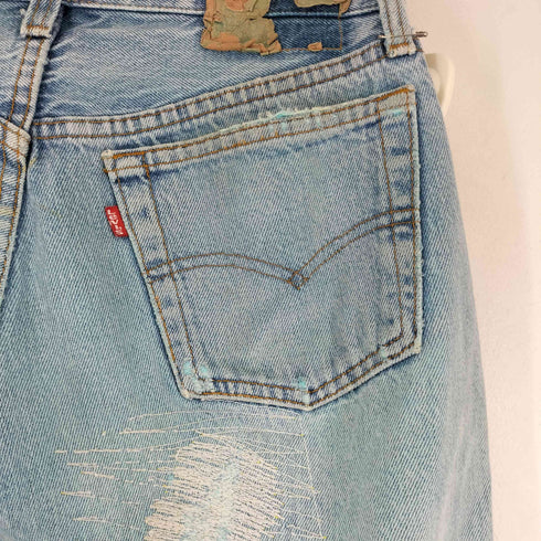 リーバイス Levis 90S USA製 ボタン裏525 ボタンフライ 501 デニムパンツ メンズ W28 L32