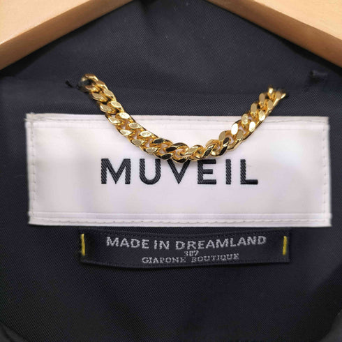 ミュベール MUVEIL 襟ビジュー コーチジャケット レディース JPN:38