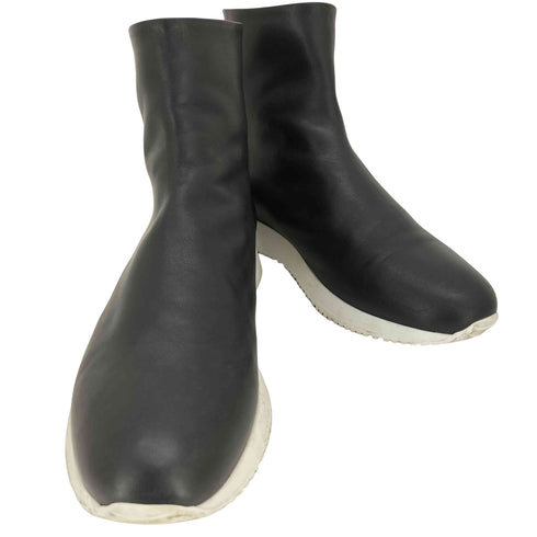 ジャンビトロッシ Gianvito Rossi イタリア製 ジップアップ レザー ショートブーツ メンズ EUR:40