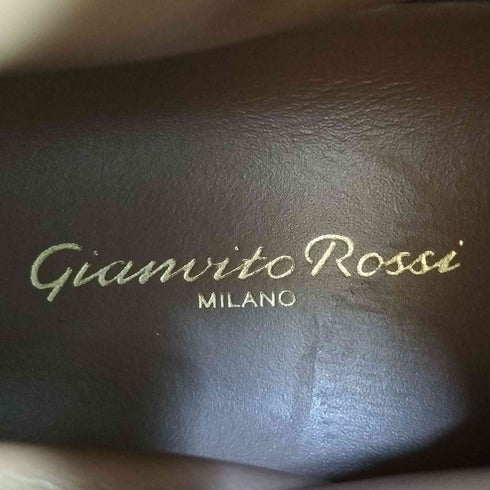 ジャンビトロッシ Gianvito Rossi イタリア製 ジップアップ レザー ショートブーツ メンズ EUR:40