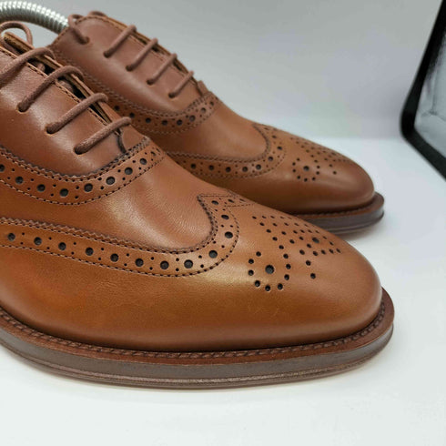 ラルフローレンパープルレーベル RALPH LAUREN PURPLE LABEL Collection Layton 20MM バーニッシュドカーフスキン オックスフォード レディース 36