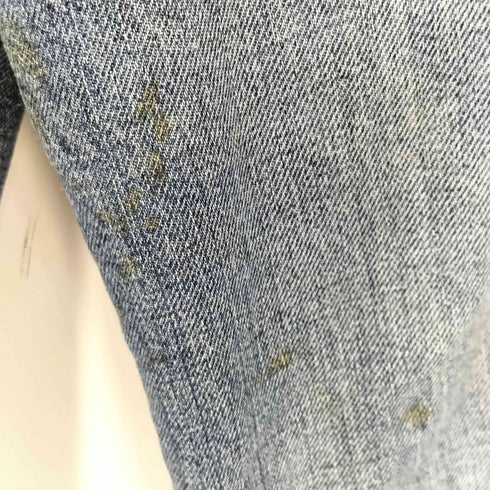 ラルフローレンパープルレーベル RALPH LAUREN PURPLE LABEL レザーパッチ ストレート デニムパンツ メンズ