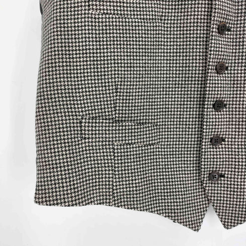 ラルフローレンパープルレーベル RALPH LAUREN PURPLE LABEL 24AW イタリア製 ハウンドトゥース ベスト メンズ 42S