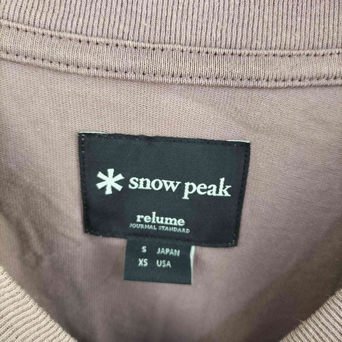 スノーピーク Snow Peak 両面 ロゴ プリント Tシャツ メンズ JPN:S