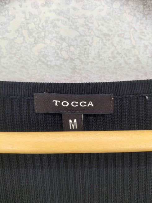 トッカ TOCCA シルク100 リブ編み カーディガン レディース JPN:M