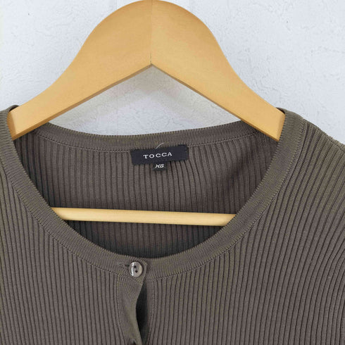 トッカ TOCCA シルク100 リブ編み カーディガン レディース JPN:XS