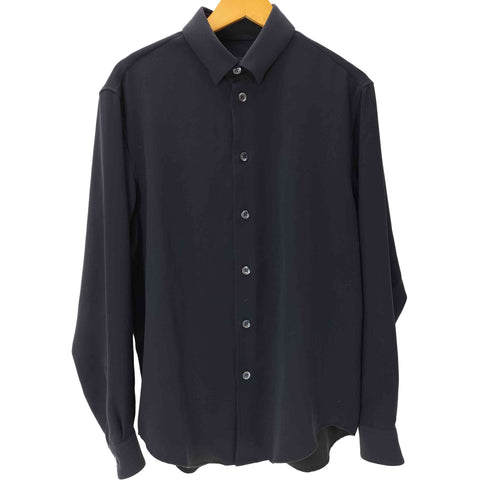 ジョルジオアルマーニ Giorgio Armani BORGO 21 イタリア製 コンシールボタンダウン L/S ポリ シャツ メンズ 40 15 3/4