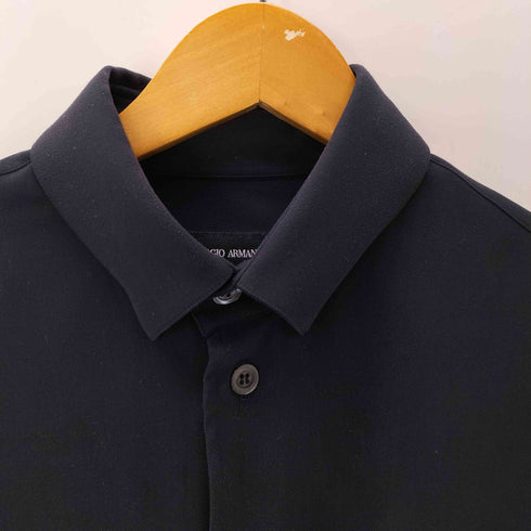 ジョルジオアルマーニ Giorgio Armani BORGO 21 イタリア製 コンシールボタンダウン L/S ポリ シャツ メンズ 40 15 3/4