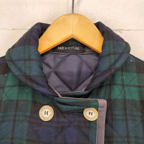 トラディショナルウェザーウェア Traditional Weatherwear 英国製 ブラックウォッチ キルティングジャケット レディース JPN:34