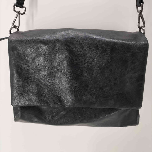 ザラ ZARA Leather Puff Crossbody Bag レザー パフ クロスボディ ショルダー バッグ メンズ M