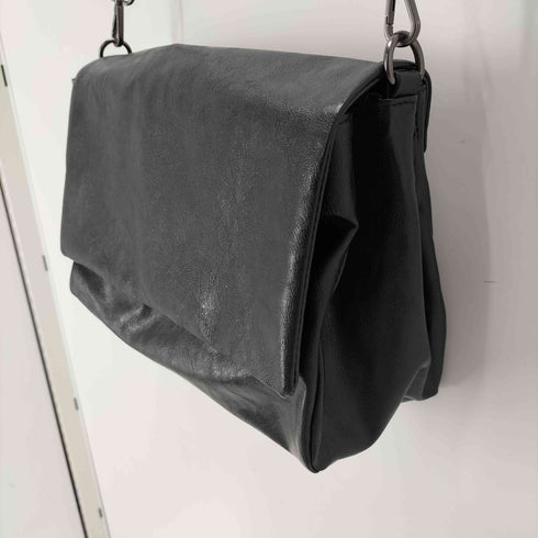 ザラ ZARA Leather Puff Crossbody Bag レザー パフ クロスボディ ショルダー バッグ メンズ M