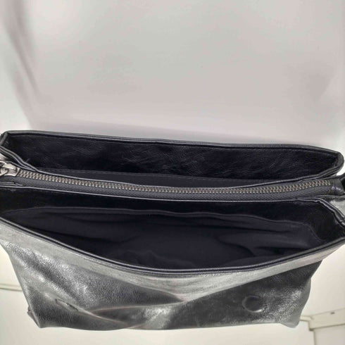 ザラ ZARA Leather Puff Crossbody Bag レザー パフ クロスボディ ショルダー バッグ メンズ M