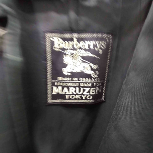 バーバリーズ BURBERRYS 80S 英国製 MARUZEN 丸善別注 裏地ノバチェックライナー 撥水加工 バルマカーン ステンカラー コート メンズ
