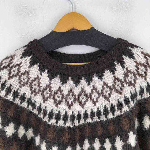 ビームス BEAMS 3ゲージシャギーノルディッククルーネックニット メンズ JPN:L