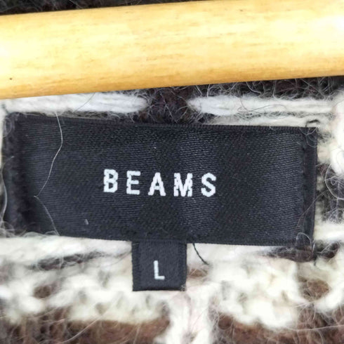 ビームス BEAMS 3ゲージシャギーノルディッククルーネックニット メンズ JPN:L
