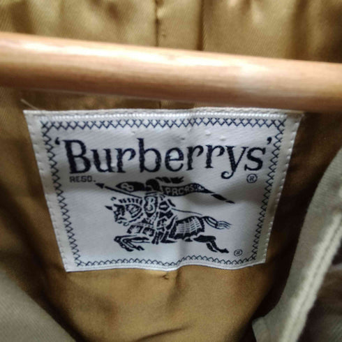 バーバリーズ BURBERRYS 90S 白タグ 裏地ノバチェックライナー付き バルマカーン トレンチ コート レディース