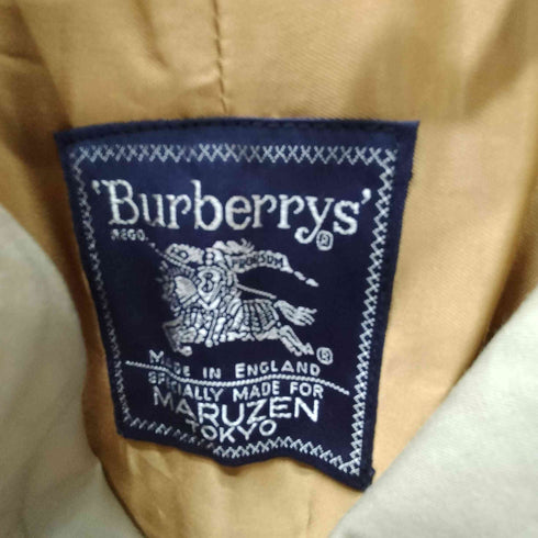 バーバリーズ BURBERRYS 80S 英国製 MARUZEN 丸善別注 裏地ノバチェックライナー付き バルマカーン ステンカラー コート メンズ