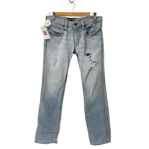 バーバリー BURBERRY ダメージ ローライズ スリムデニム メンズ