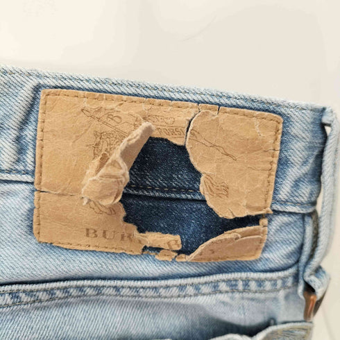 バーバリー BURBERRY ダメージ ローライズ スリムデニム メンズ