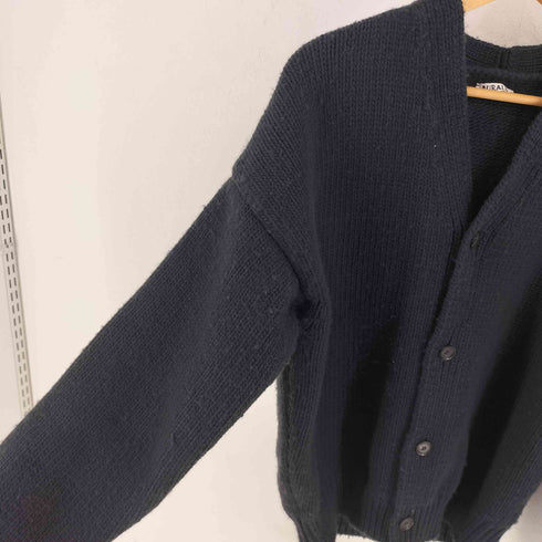 オーラリー AURALEE 17AW スーパーミルドニット ビッグカーディガン メンズ JPN:4