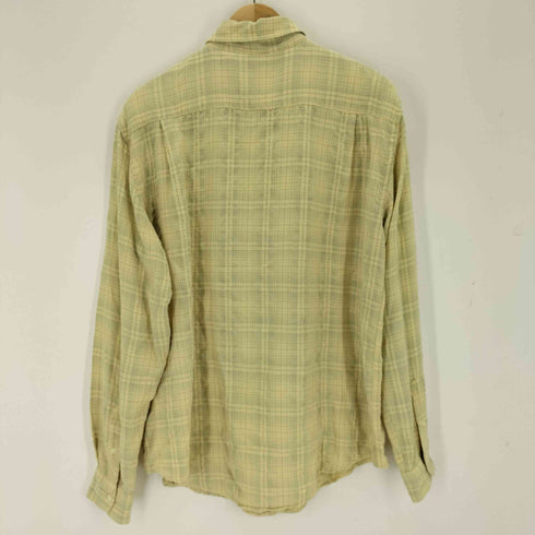 BREAKWATER 90s レーヨン混L/Sチェックシャツ メンズ JPN:M
