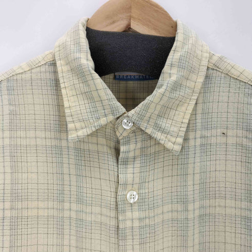 BREAKWATER 90s レーヨン混L/Sチェックシャツ メンズ JPN:M