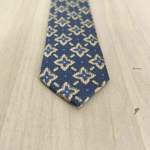 イヴサンローラン Yves Saint Laurent 総柄シルクネクタイ メンズ