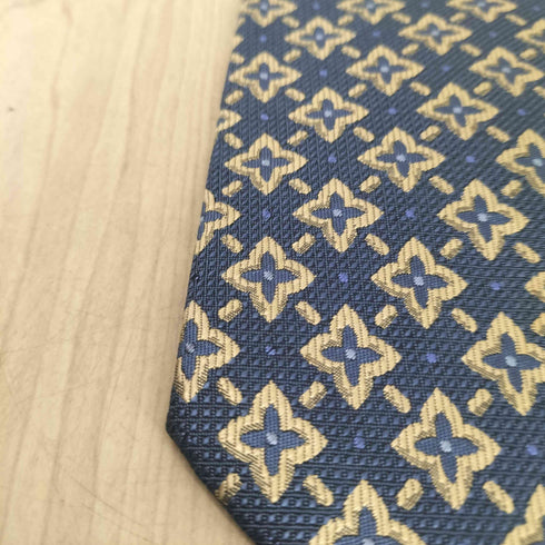 イヴサンローラン Yves Saint Laurent 総柄シルクネクタイ メンズ