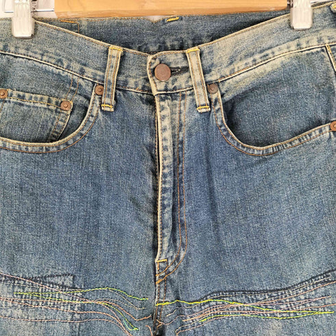 ヒステリックグラマー HYSTERIC GLAMOUR 90S KINKY JEANS 刺繍 ブーツカット デニムパンツ メンズ