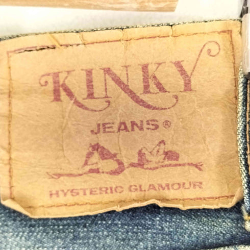ヒステリックグラマー HYSTERIC GLAMOUR 90S KINKY JEANS 刺繍 ブーツカット デニムパンツ メンズ