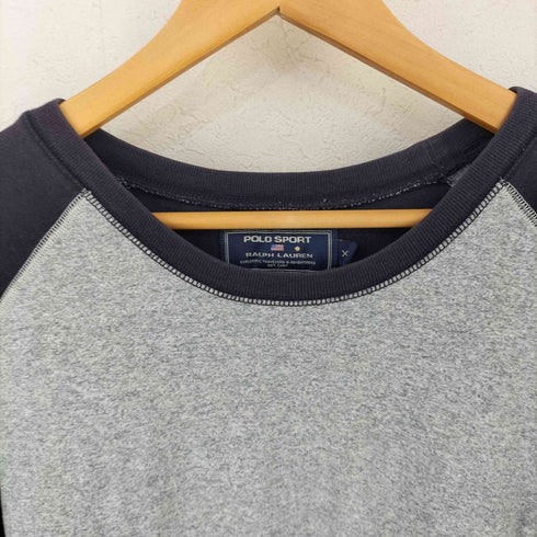 ポロスポーツラルフローレン POLO SPORT RALPH LAUREN ツートン ラグラン スウェット メンズ XL