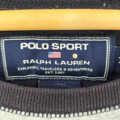 ポロスポーツラルフローレン POLO SPORT RALPH LAUREN ツートン ラグラン スウェット メンズ XL