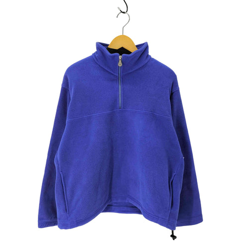 ランズエンド LANDS END USA製 ハーフジップ フリース 裾ドローコード メンズ import:M