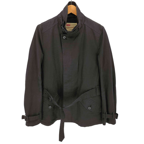 トラディショナルウェザーウェア Traditional Weatherwear 比翼 チンストラップ ステンカラー ハーフ コート メンズ UK:36