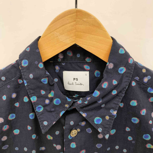 ピーエスポールスミス PS Paul Smith ドット シェルボタン レギュラーカラー L/S シャツ メンズ import:S